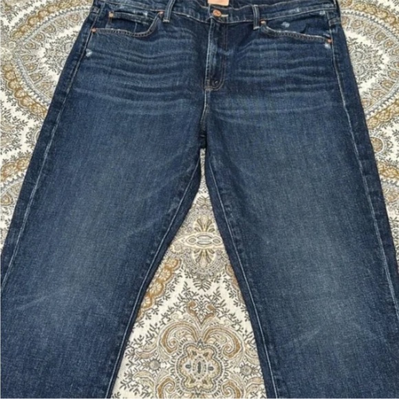 NWT Mother Women’s The Rascal Skimp Yee Haw Straight Leg Denim Jeans Size 6 - Picture 12 of 15